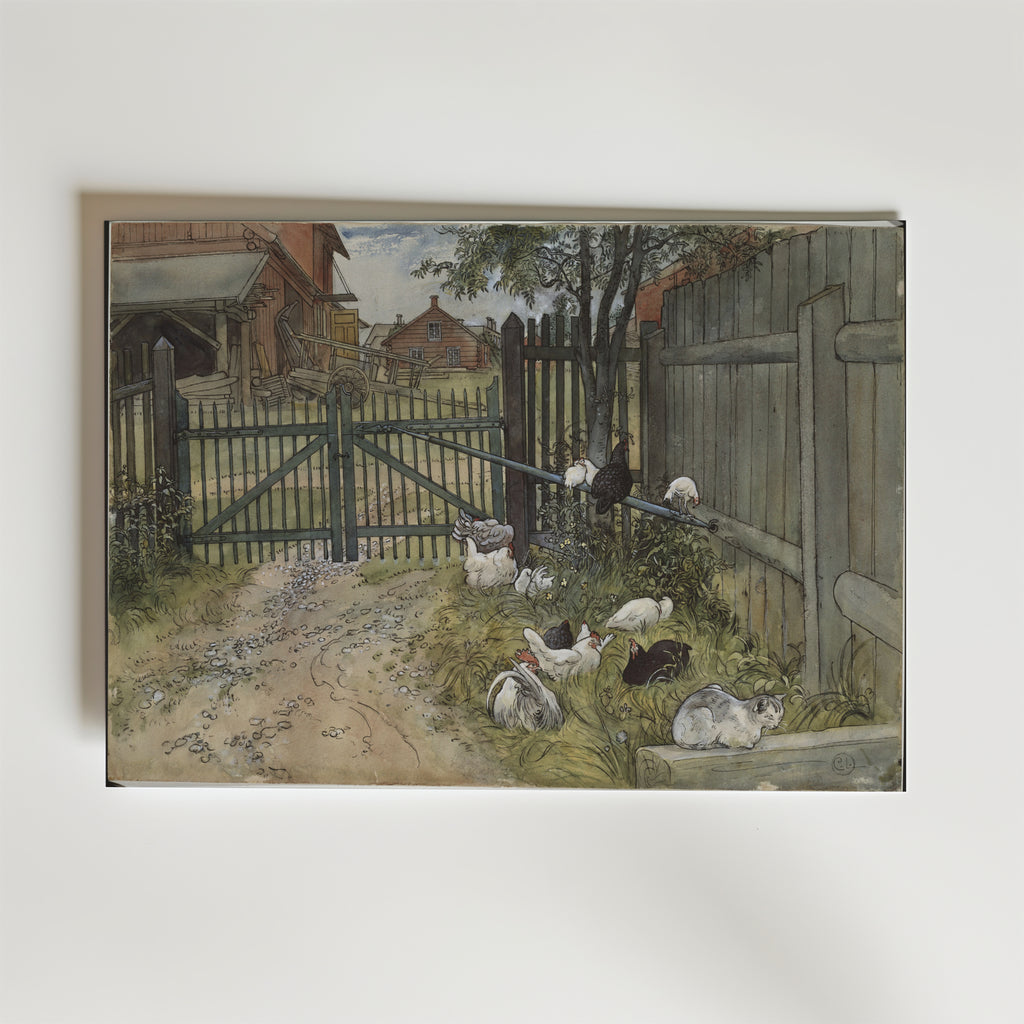 Carl Larsson The Bridge – stilfullt konsttryck från Bozetto, tryckt på matt finpapper