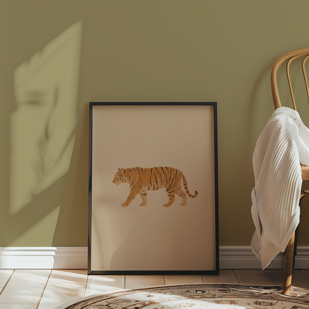 Tiger Stroll Poster – i rum 2