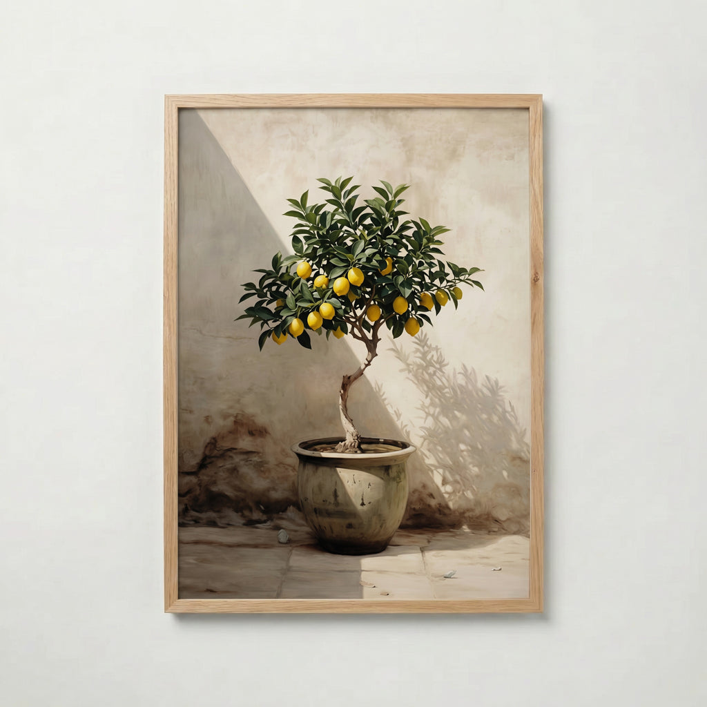 Tuscan Lemon Poster med ekram