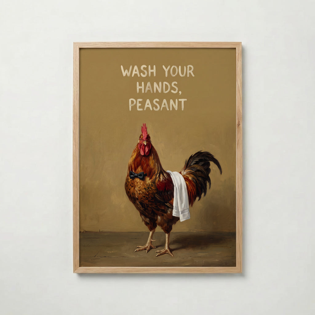 Wash Your Hands, Peasant Poster – ekram