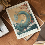 Dragon Of Prosperity Waves – affisch med stilfullt motiv från Bozetto i hög kvalitet