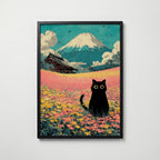 Whispering Fields Cat – affisch med snyggt motiv, köp enkelt hos Bozetto i flera storlekar