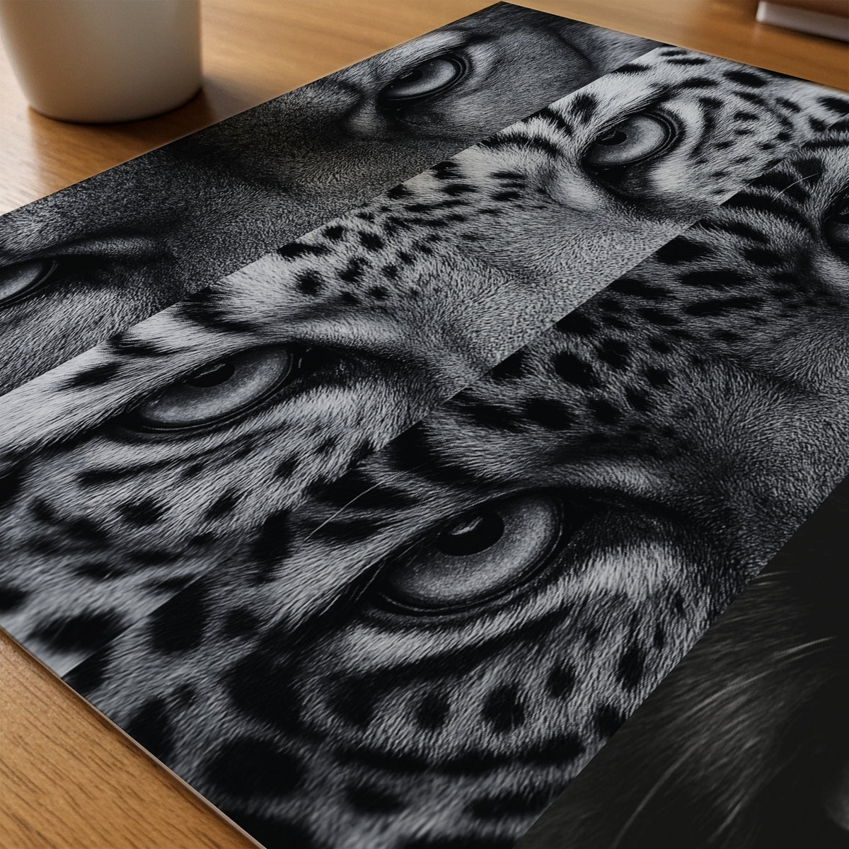 Four Wild Gazes Poster – närbild på papper