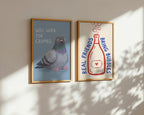 Will Work for Crumbs Poster – två posters i rum 2