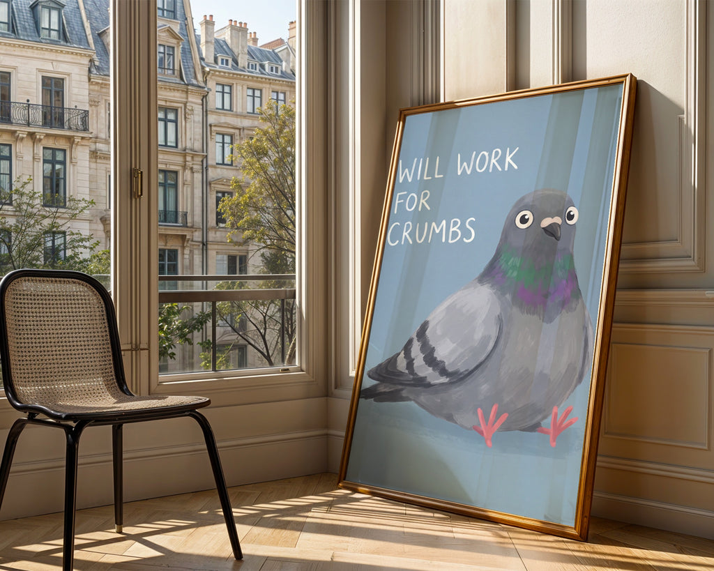 Will Work for Crumbs Poster – i rum 2