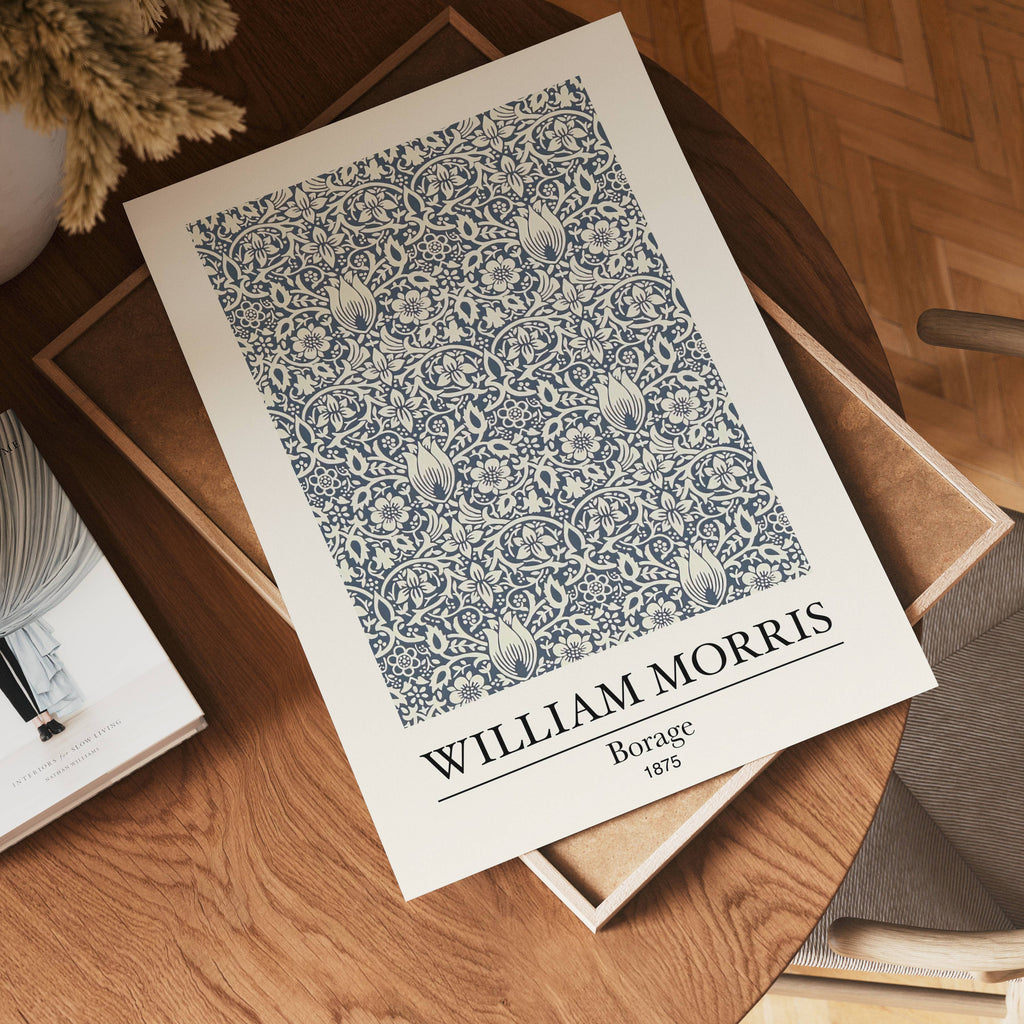 William Morris Borage – affisch med snyggt motiv, köp enkelt hos Bozetto i flera storlekar