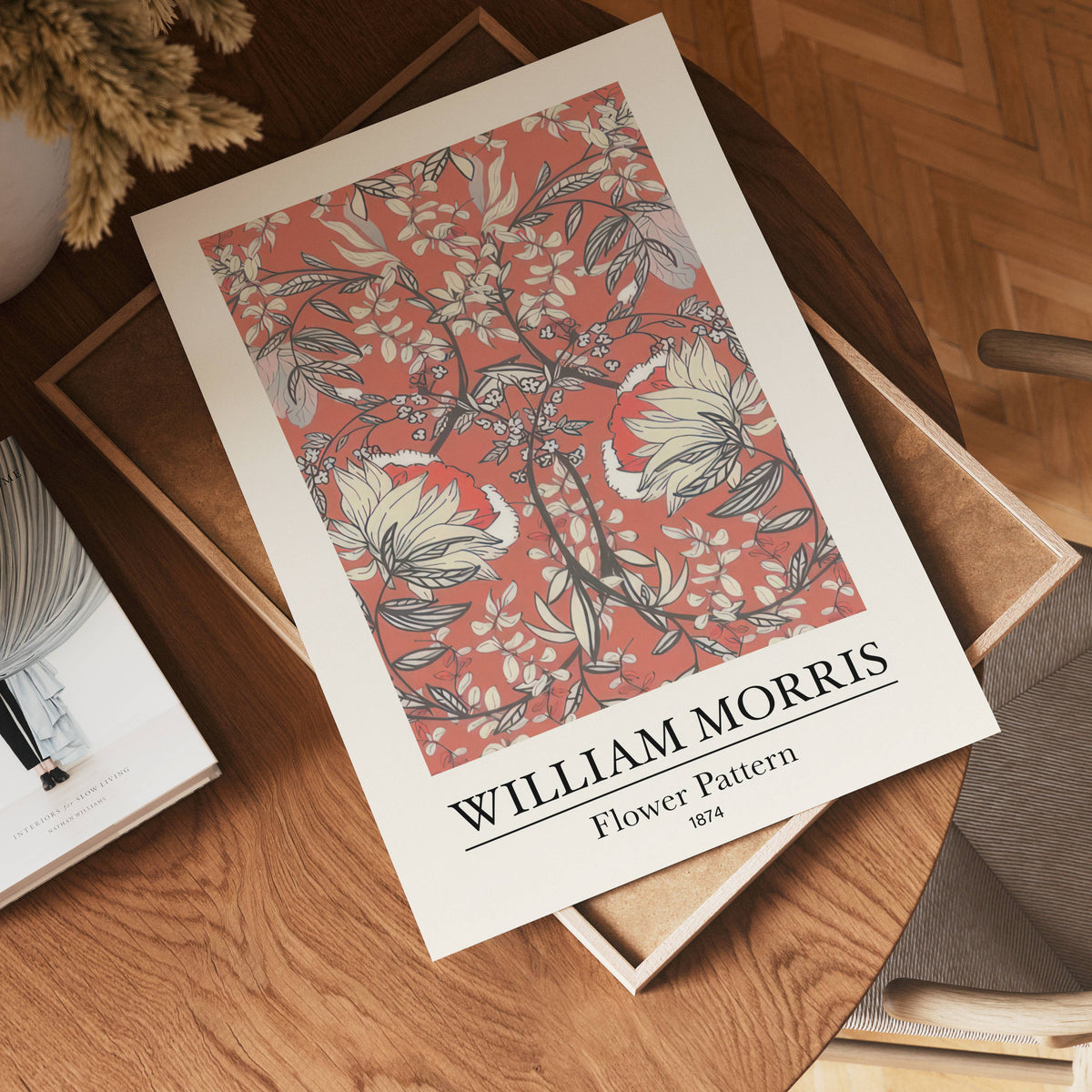 William Morris Flower Pattern poster visad rakt fram – Bozetto affisch i hög tryckkvalitet
