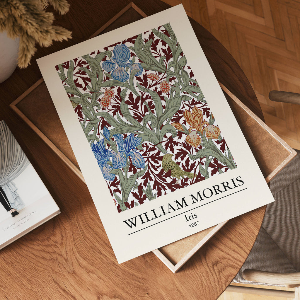 William Morris Iris poster visad rakt fram – Bozetto affisch i hög tryckkvalitet