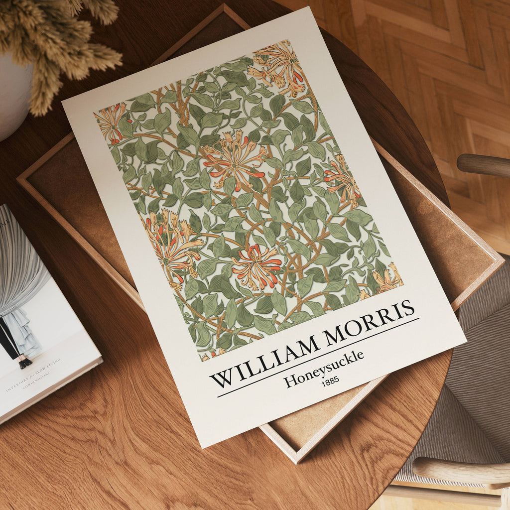 William Morris Honeysuckle – affisch med stilfullt motiv från Bozetto i hög kvalitet