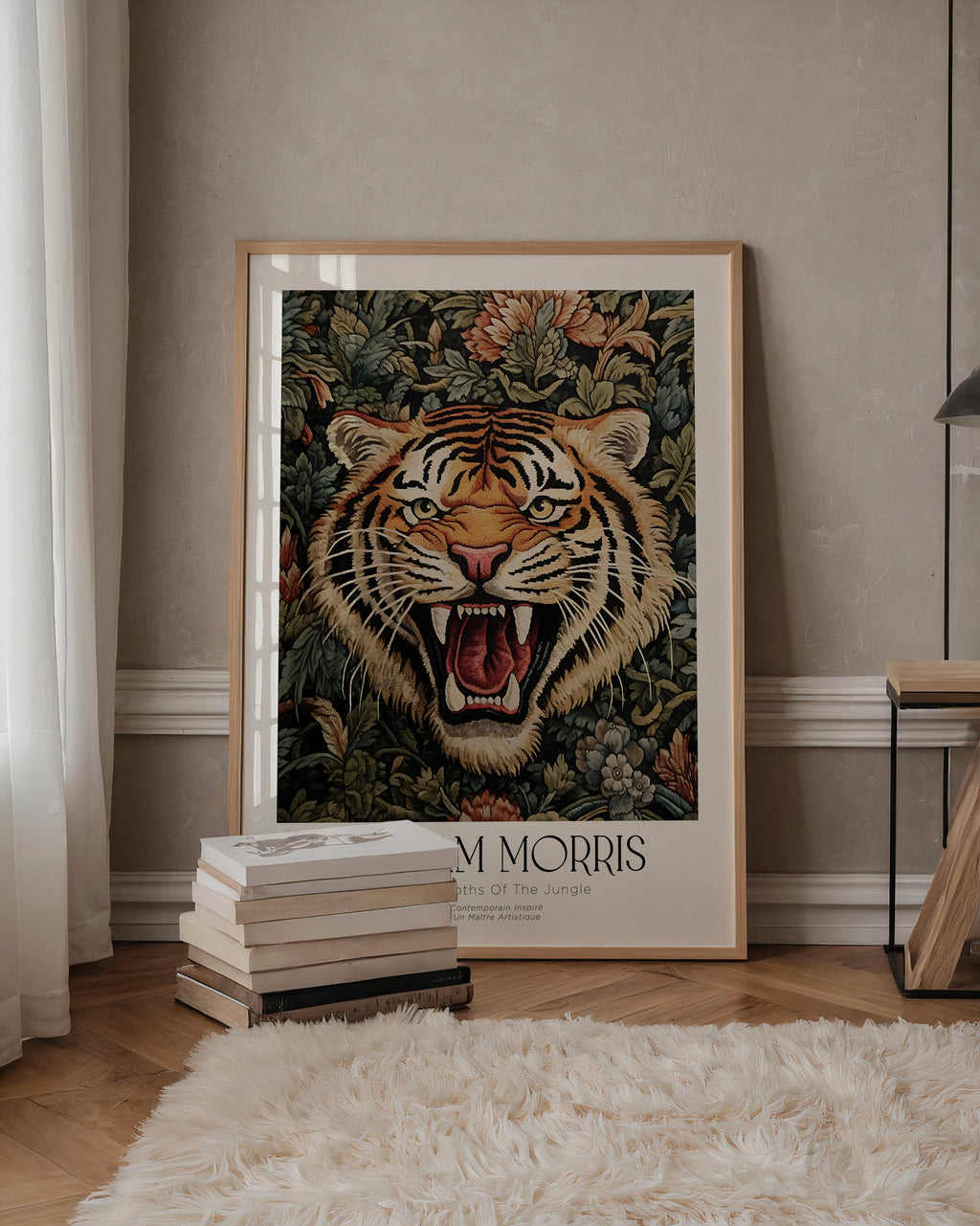 William Morris Jungle Tiger – affisch med stilfullt motiv från Bozetto i hög kvalitet