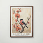 William Morris Bullfinch on Flowering Quince Poster – valnötsram