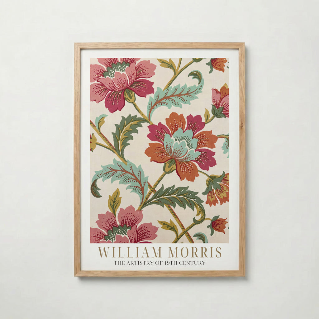 William Morris Chrysanthemum Cotton Print Poster – ekram