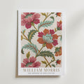 William Morris Chrysanthemum Cotton Print Poster – med passepartout