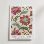 William Morris Chrysanthemum Cotton Print Poster – med passepartout