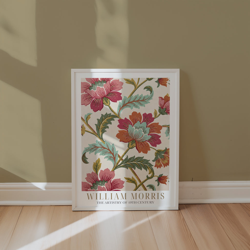 William Morris Chrysanthemum Cotton Print Poster – i rum 3