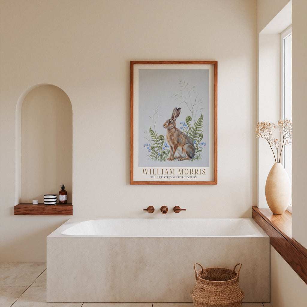 William Morris Hare Among Ferns and Forget-Me-Nots Poster – i rum 5