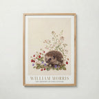 William Morris Hedgehog Among Wild Strawberries Poster – ekram