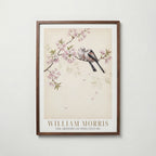 William Morris Long-Tailed Tits in Cherry Blossom Poster – valnötsram