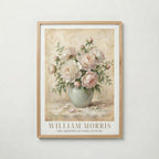 William Morris Peonies in a Celadon Vase Poster – ekram