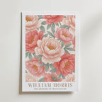 William Morris Peony Abundance Poster – med passepartout