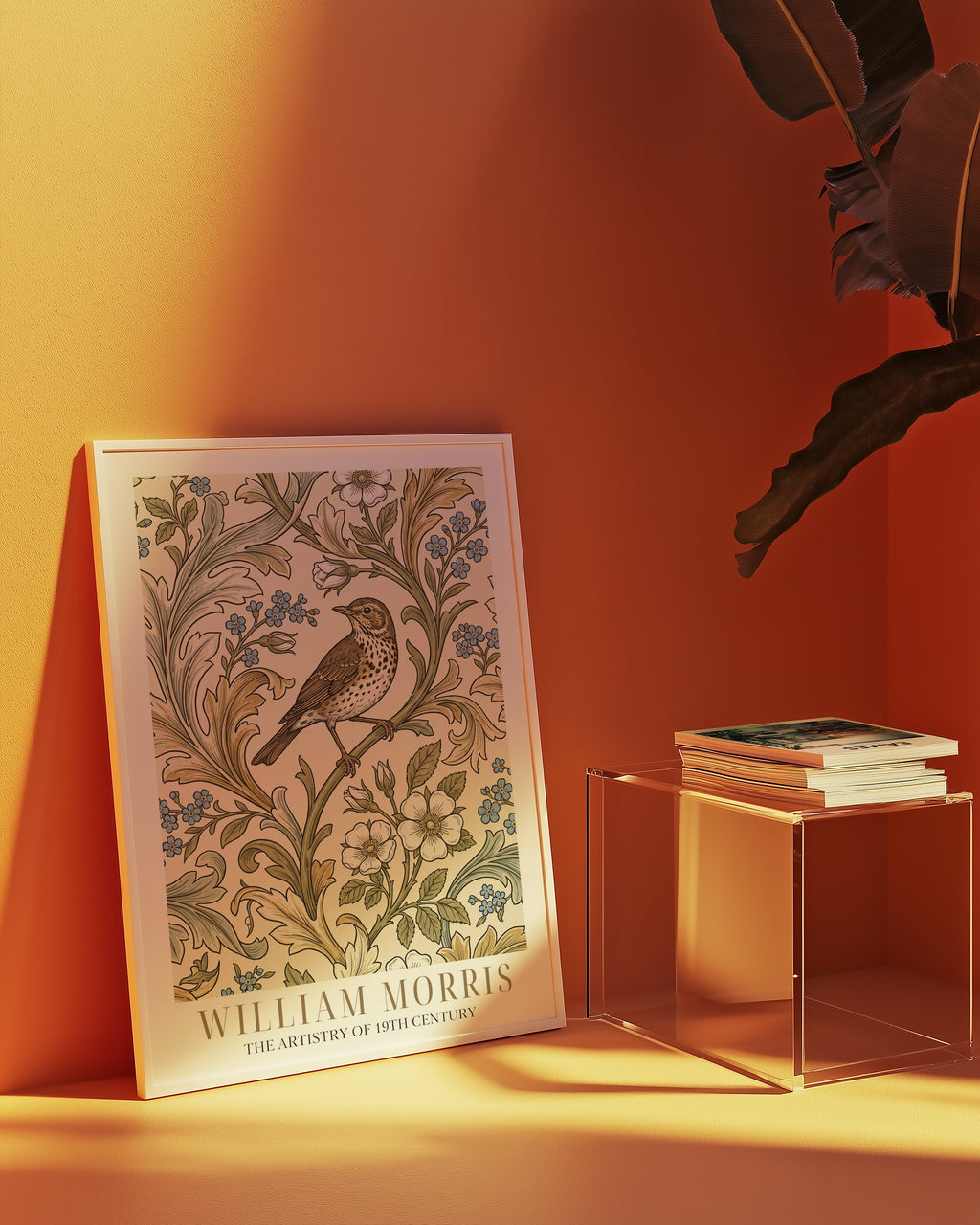 William Morris Song Thrush Woodblock Poster – i rum 3