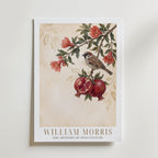 William Morris Sparrow and Pomegranate Poster – med passepartout