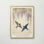 William Morris Swallows Beneath the Wisteria Poster – ekram