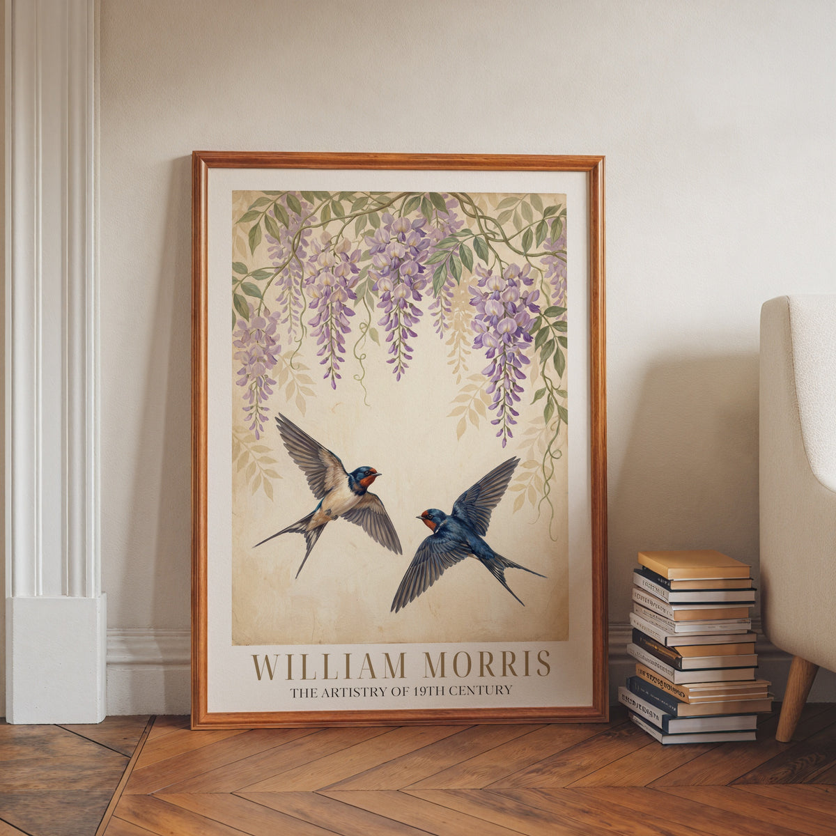 William Morris Swallows Beneath the Wisteria Poster – i rum 2
