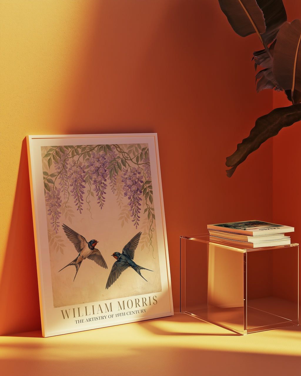 William Morris Swallows Beneath the Wisteria Poster – i rum 3