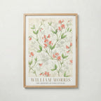 William Morris Sweet Pea Watercolour Study Poster – ekram