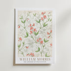 William Morris Sweet Pea Watercolour Study Poster – med passepartout