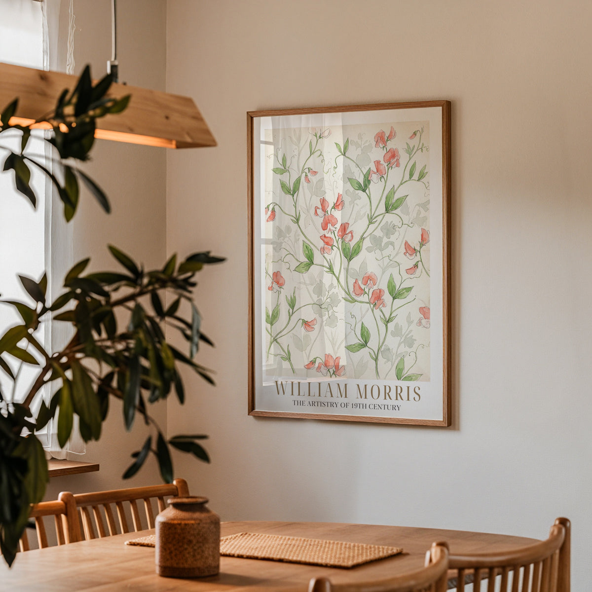 William Morris Sweet Pea Watercolour Study Poster – i rum 4