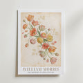 William Morris Tulips and Ranunculus Poster – med passepartout