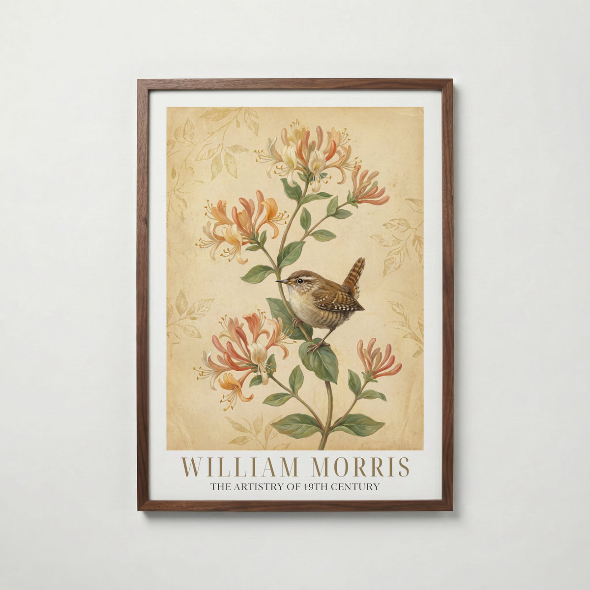 William Morris Wren in the Woodbine Poster – valnötsram