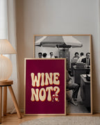 Wine Not Poster – två posters i rum 2