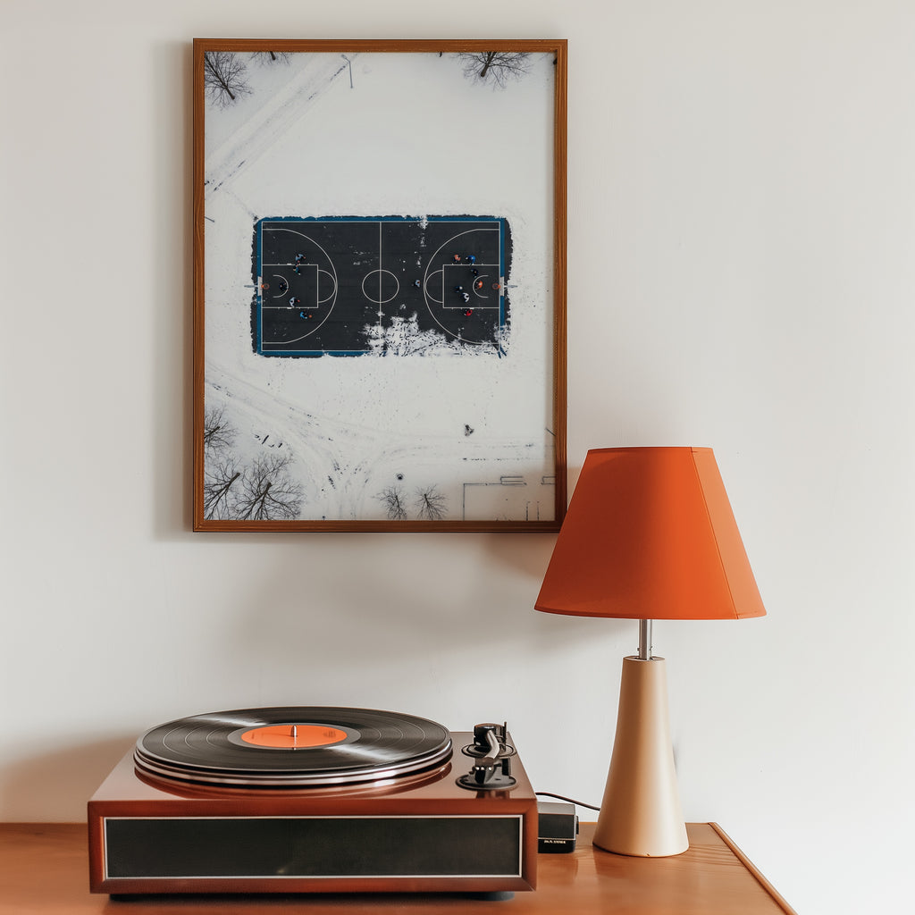 Winter Court Poster med svart ram