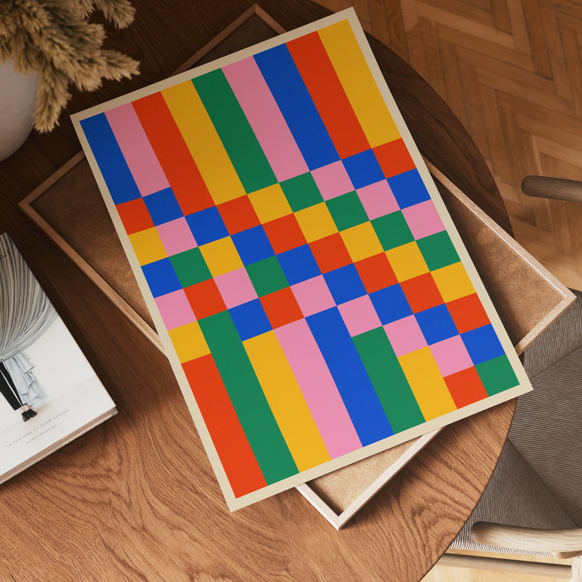 Bauhaus Color Grid poster visad rakt fram – Bozetto affisch i hög tryckkvalitet i hög tryckkvalitet