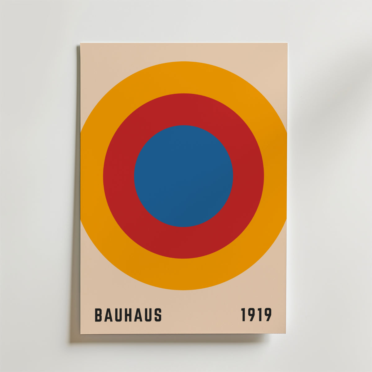 Bauhaus Target – stilfullt konsttryck från Bozetto, tryckt på matt finpapper i hög tryckkvalitet