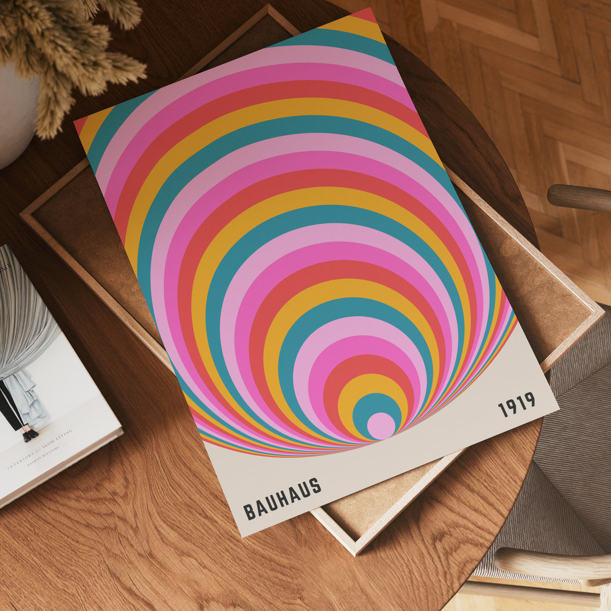 Bauhaus Color Arch poster visad rakt fram – Bozetto affisch i hög tryckkvalitet i hög tryckkvalitet