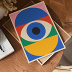 Bauhaus Eye poster visad rakt fram – Bozetto affisch i hög tryckkvalitet i hög tryckkvalitet