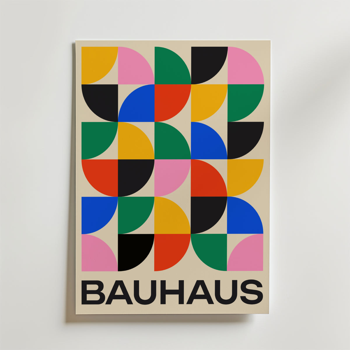 Bauhaus Geometry – stilfullt konsttryck från Bozetto, tryckt på matt finpapper i hög tryckkvalitet