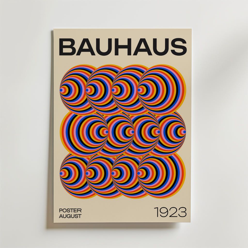 Bauhaus Echo – stilfullt konsttryck från Bozetto, tryckt på matt finpapper i hög tryckkvalitet