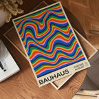 Bauhaus Waves poster visad rakt fram – Bozetto affisch i hög tryckkvalitet i hög tryckkvalitet
