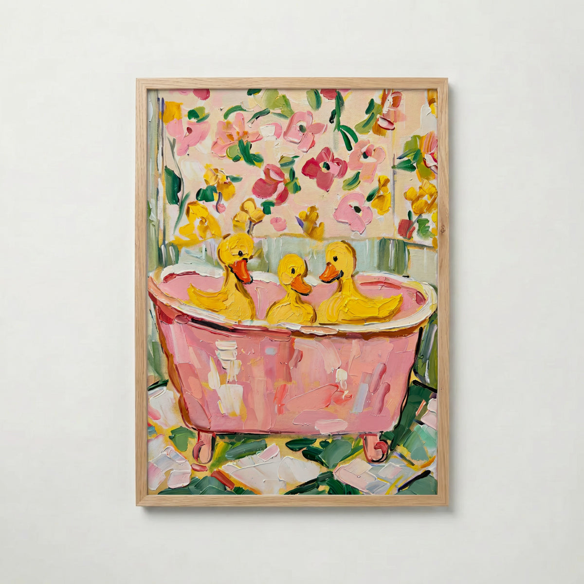 Bubble Bath Ducks poster visad rakt fram – Bozetto affisch i hög tryckkvalitet i hög tryckkvalitet