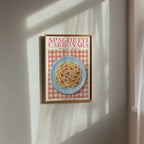 Spaghetti Carbonara poster i rumsmiljö - Bozetto