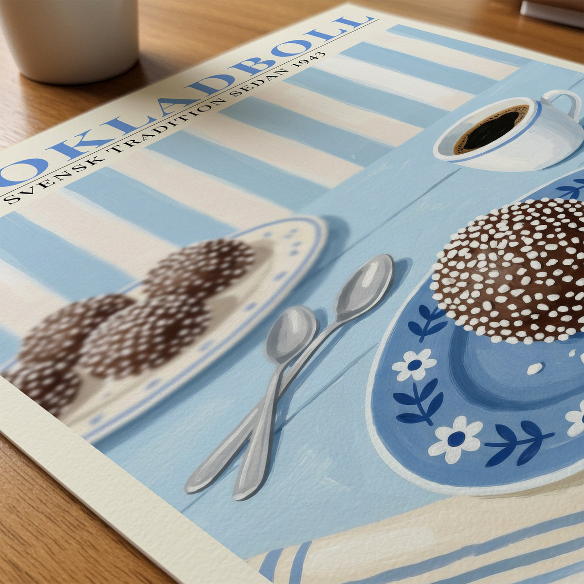 Chokladboll Poster på skrivbord - Bozetto
