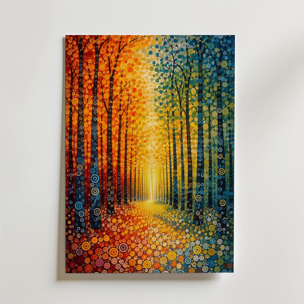Gustav Klimt Chromatic Forest Passage Poster – utan passepartout