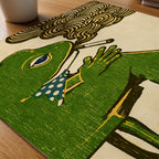 Dapper Frog poster pa skrivbord, konstverk utan passepartout - Bozetto konsttryck
