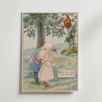 Elsa Beskow Ekorren i Granen Poster – utan passepartout