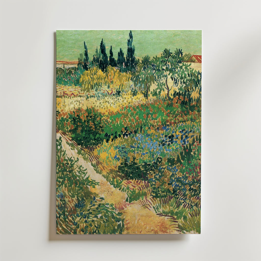 Van Gogh Garden With Flowers Poster – utan passepartout